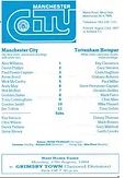 Manchester City v Tottenham Hotspur friendly 1984/85