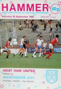 West Ham United v Manchester City 1982/83