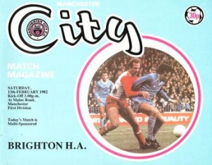 Manchester City v Brighton and Hove Albion 1981/82