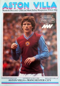 Aston Villa v Manchester City 1981/82
