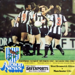 West Bromwich Albion v Manchester City 1981/82