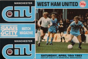 Manchester City v West Ham United 1982/83