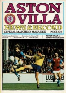 Aston Villa v Manchester City 1979/80