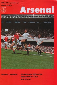 Arsenal v Manchester City 1976/77