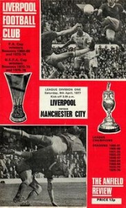 Liverpool v Manchester City 1976/77