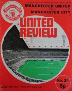 Manchester United  v Manchester City 1972/73