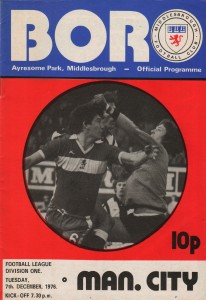 Middlesbrough v Manchester City 1976/77