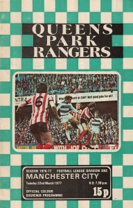 Queens Park Rangers v Manchester City 1976/77