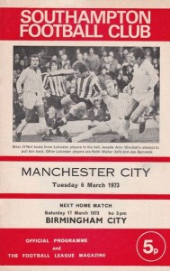 Southampton v Manchester City 1972/73