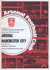 Arsenal v Manchester City 1969/70