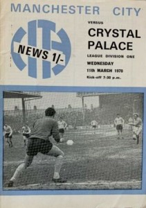Manchester City v Crystal Palace 1969/70
