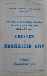 Chester V Manchester City friendly 1968/69