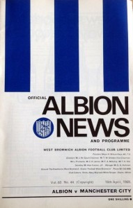 West Bromwich Albion v Manchester City 1968/69