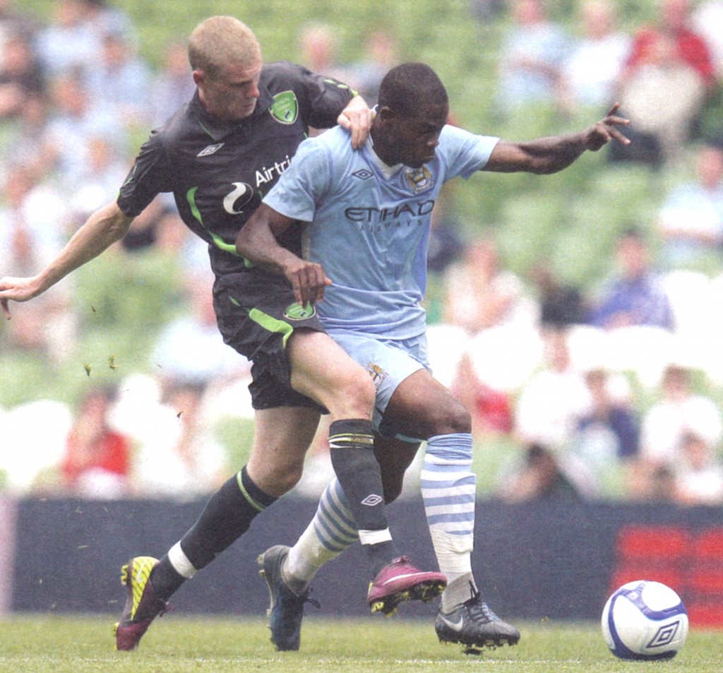 Airtricity Irish XI v Manchester City Dublin Super Cup 2011/12
