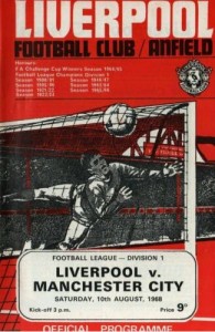 Liverpool v Manchester City 1968/69