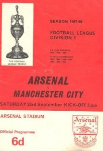 Arsenal v Manchester City 1967/68