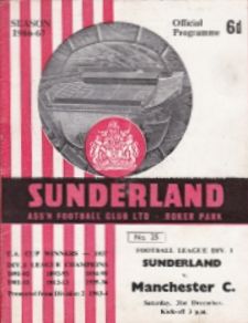Sunderland v Manchester City 1966/67