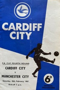 Cardiff City v Manchester City FA Cup 4th Round 1966/67