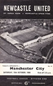Newcastle United v Manchester City 1966/67