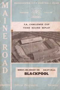 Manchester City v Blackpool FA Cup 3rd Round Replay 1965/66