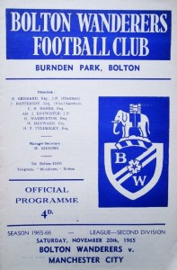 Bolton Wanderers v Manchester City 1965/66