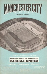 Manchester City v Carlisle United League Cup 2nd Round 1963/64