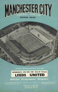 Manchester City v Leeds United League Cup 4th Round 1963/64