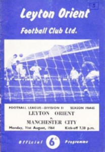 Leyton Orient v Manchester City 1964/65