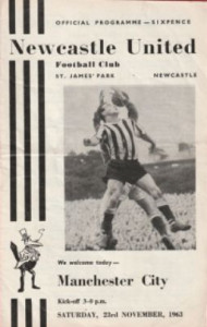 Newcastle United v Manchester City 1963/64