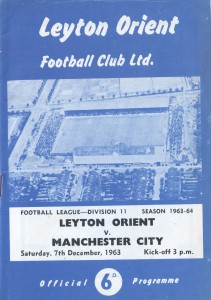 Orient v Manchester City 1963/64