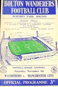 Bolton Wanderers v Manchester City 1960/61