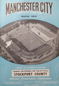 Manchester City v Stockport County Football League Cup 2nd Round 1960/61