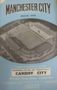 Manchester City v Cardiff City FA Cup 3rd Round Replay 1960/61