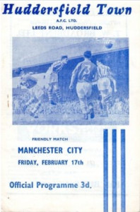 Huddersfield Town v Manchester City friendly 1960/61