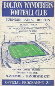 Bolton v Manchester City 1959/60