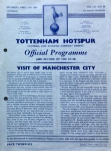 Tottenham Hotspur v Manchester City 1959/60