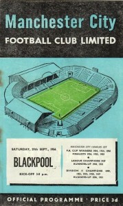 Manchester City v Blackpool 1956/57
