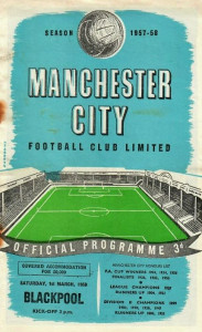Manchester City v Blackpool 1957/58