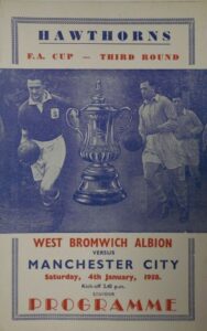 West Bromwich Albion v Manchester City FA Cup 3rd Round 1957/58
