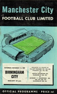 Manchester City v Birmingham City 1956/57