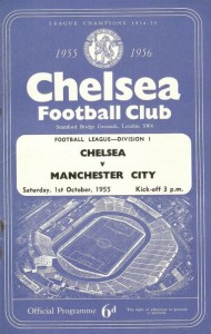 Chelsea v Manchester City 1955/56