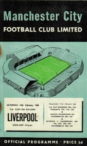 Manchester City v Liverpool FA Cup 5th Round 1955/56