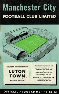 Manchester City v Luton Town 1955/56