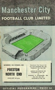 Manchester City v Preston North End 1955/56