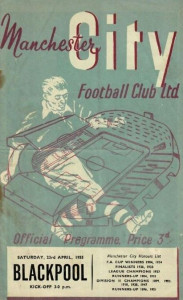 Manchester City v Blackpool 1954/55