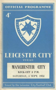 Leicester City v Manchester City 1954/55