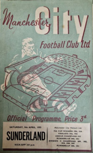 Manchester City v Sunderland 1954/55