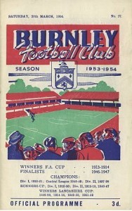 Burnley v Manchester City 1953/54