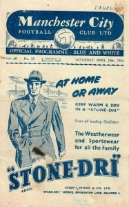 Manchester City v Middlesbrough 1953/54