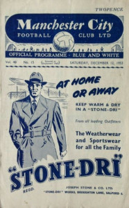 Manchester City v Sheffield Wednesday 1953/54